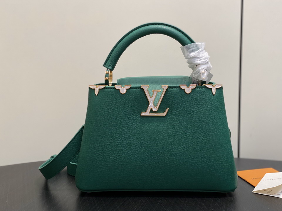 LV Pebbled Leather Top Handle Bag